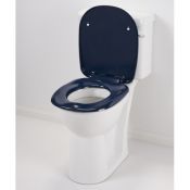AKW - Dark Blue Ergonomic Toilet Seat w/ Lid